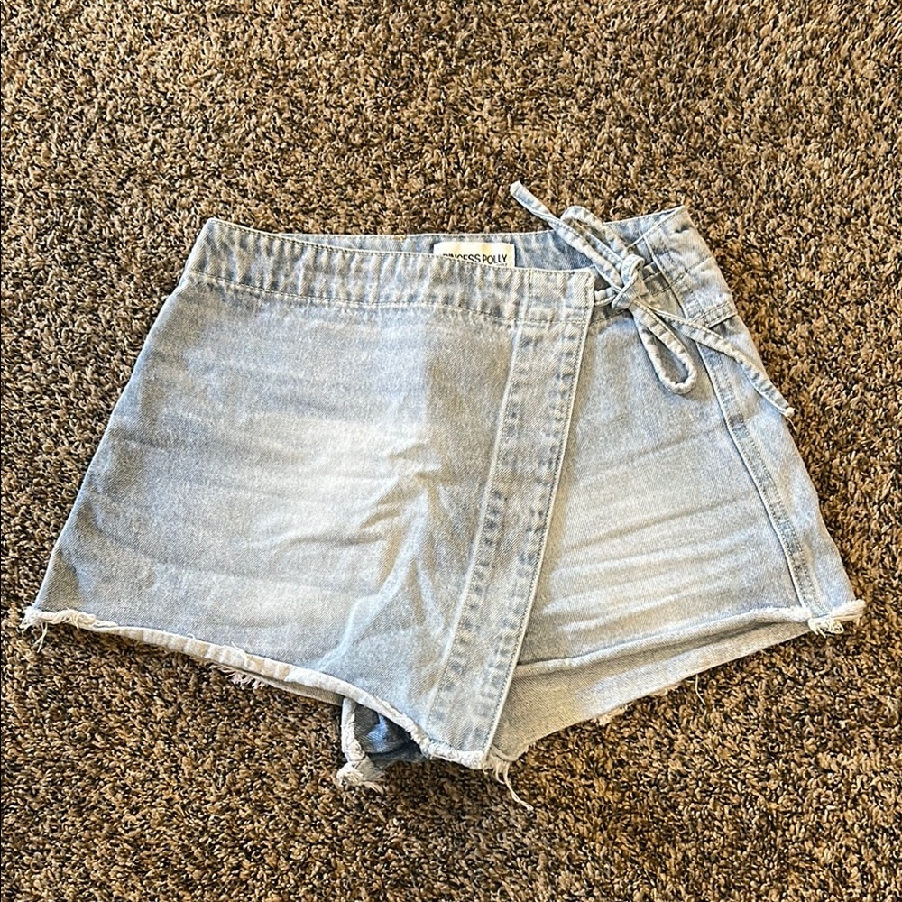 Princess Polly Denim Wrap Skort